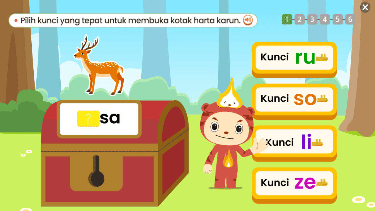 Belajar membaca petualangan kata bahasa Indonesia anak 3-7 tahun